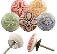 Ceramic Strip Flat Knobs