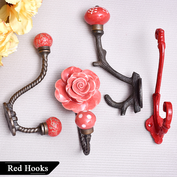 Red Wall Hooks