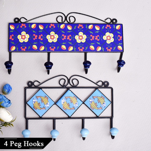 4 Peg Wall Hooks