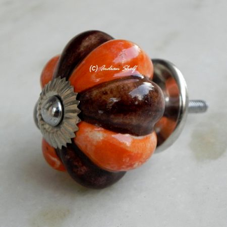 Orange Brown Knob
