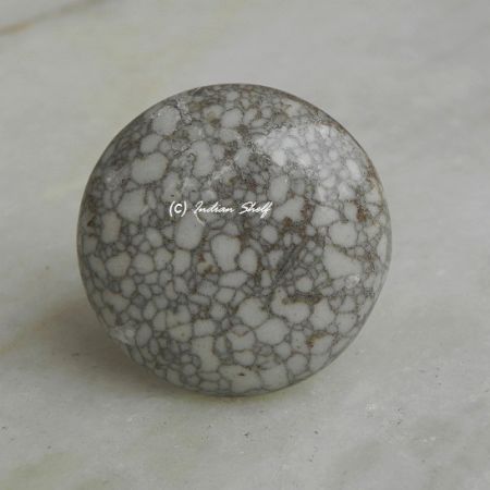 Brown Flat Marble Knob