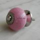 Pink Crackle Cabinet Knob