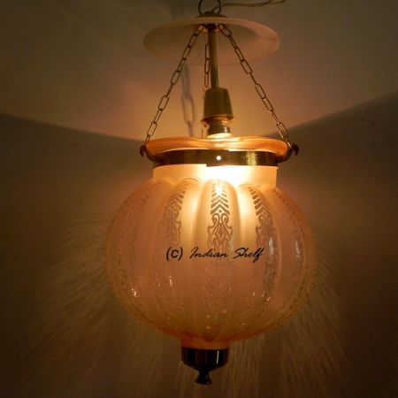 Light Pink Melon Lamp