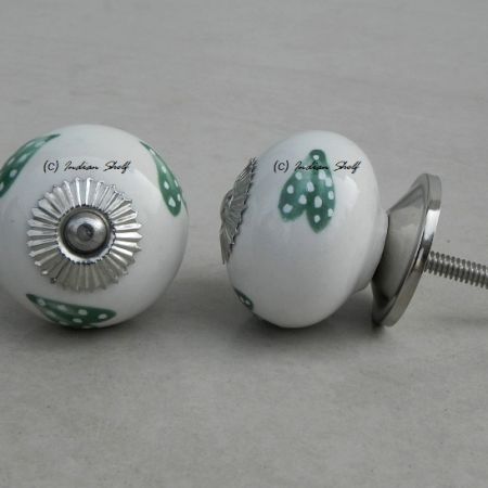 Sea Green Heart Knob