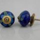 Blue Flower Knob
