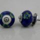 Blue Tiny Floral Knob