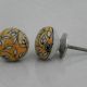 Mustard Floral Knob