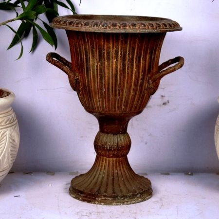 Zinc Flower Pot-18.1 X 15.35 Inches