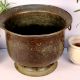 Handmade Bronze Urn Planter With Ring Handles