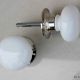 Big White Mortice Door Handles 2.75