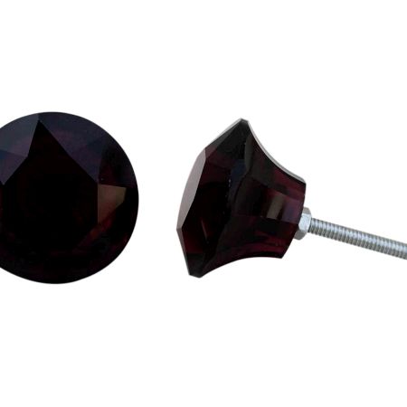 Dark Purple Cabinet Knobs Big