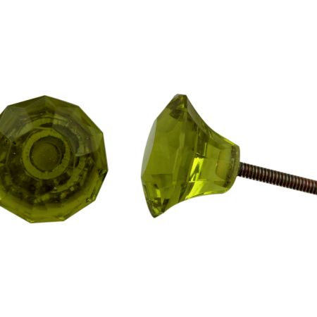 Olive Drawer Small Glass Knobs