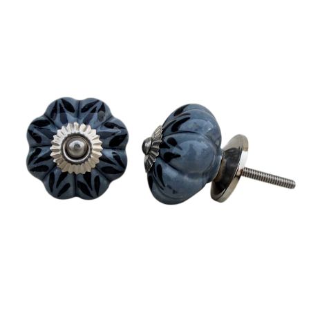 Black Leaf Melon Dresser Knob