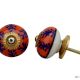 Orange Navy Blue Leaf Drawer Knob