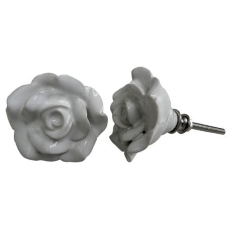 White Rose Knob