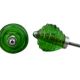 Green Step Glass Knob