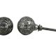 Rustic Silver Floral Metal Drawer Knobs