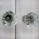 Pillar Glass Flower Shape Knobs