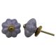 Purple Crackle Melon Ceramic Dresser Knob