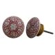 Red Embossing Flower Knob
