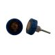 Stone Slate Blue Knot Resin Round Knob