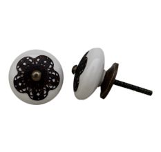 Cream Strewn Flat Knob-05