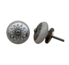 Cream Strewn Flat Knob-03