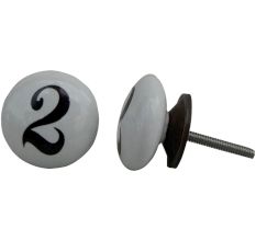 Number Ceramic Knob -2