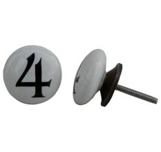 Number Ceramic Knob -4