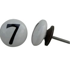 Number Ceramic Knob -7