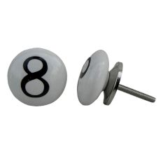 Number Ceramic Knob -8