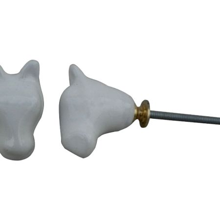 Horse Face Handmade Ceramic Knob