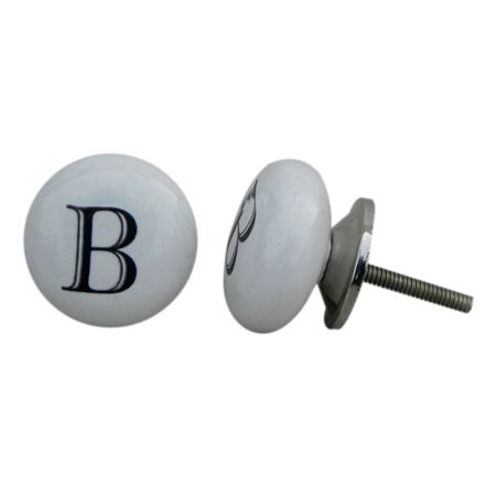 B Flat Alphabet Drawer Knob