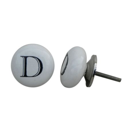 D Alphabet Cabinet Door Knob
