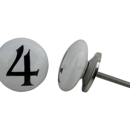 Number Ceramic Knob -4