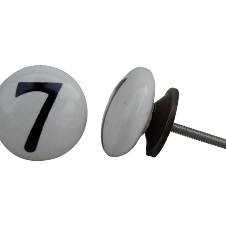 Number Ceramic Knob -7