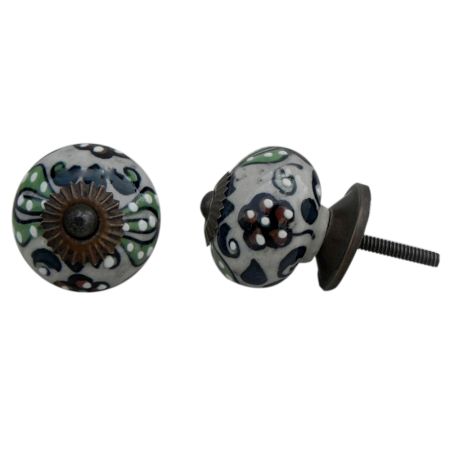 Brown Flower Knob (1)