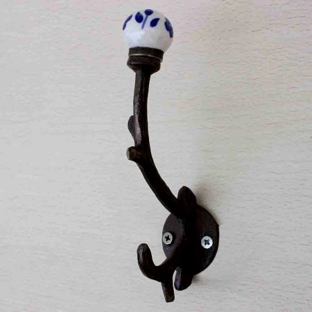 Blue Floral Tree Hook