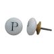 P Alphabet Ceramic Wardrobe Door Knob