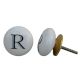 R Alphabet Ceramic Wardrobe Knob