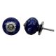 Navy Blue Flower Knob (1)