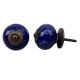 Navy Blue Flower Knob (1)