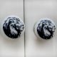 White Lion Face Flat Knob