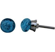 Turquoise Bubble Tiny Cabinet Knobs