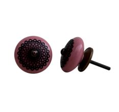 Pink Strewn Flat Knob-05