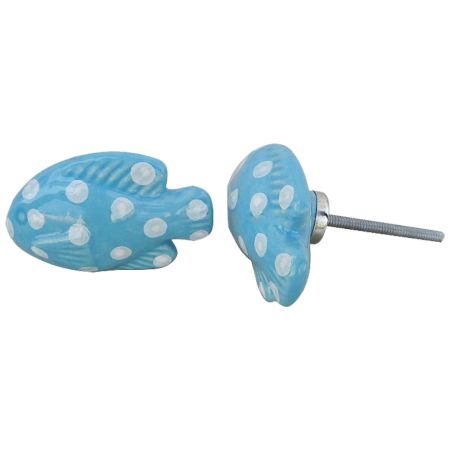 Sky Blue Fish Knob
