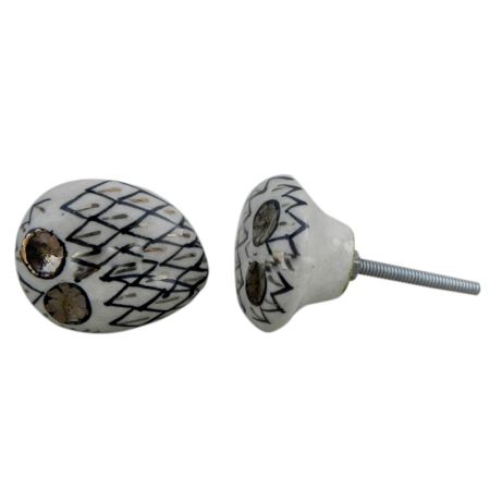 Black Owl Cabinet Bird Knob