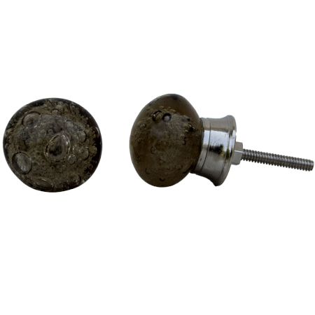 Champagne Bubble Glass Drawer Knobs