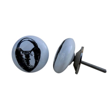 Ceramic Painted Lock Knob