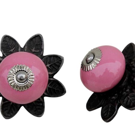 Pink Ceramic Portia Knob